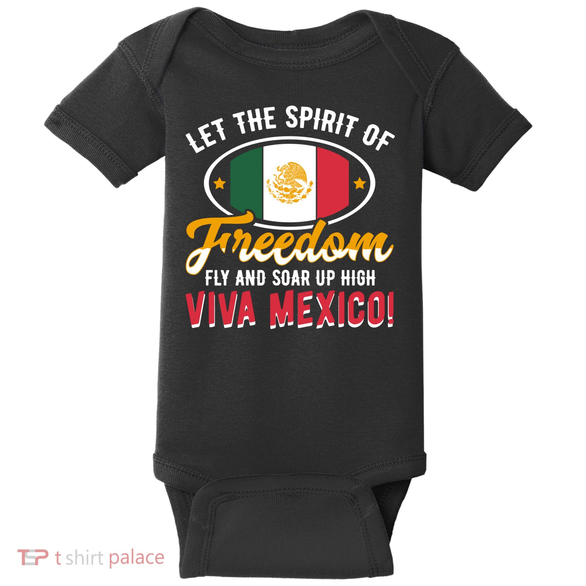 Mexico Flag Mexican Independence Day Meaningful Gift Baby Bodysuit
