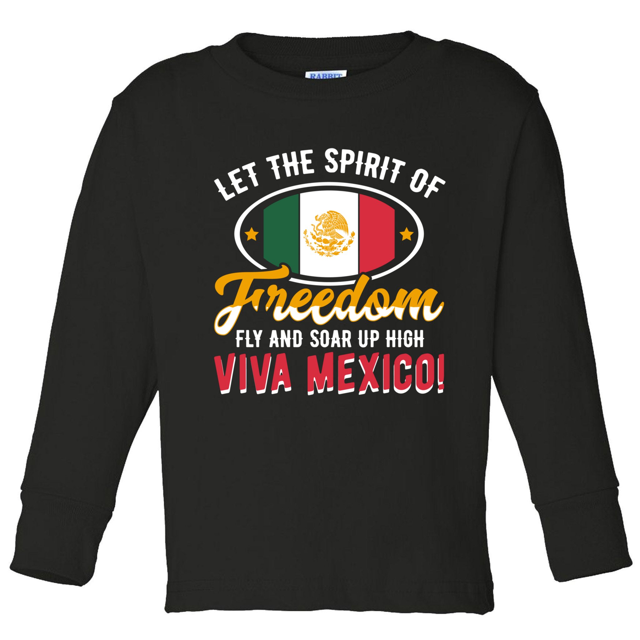 Mexico Flag Mexican Independence Day Meaningful Gift Toddler Long Sleeve Shirt
