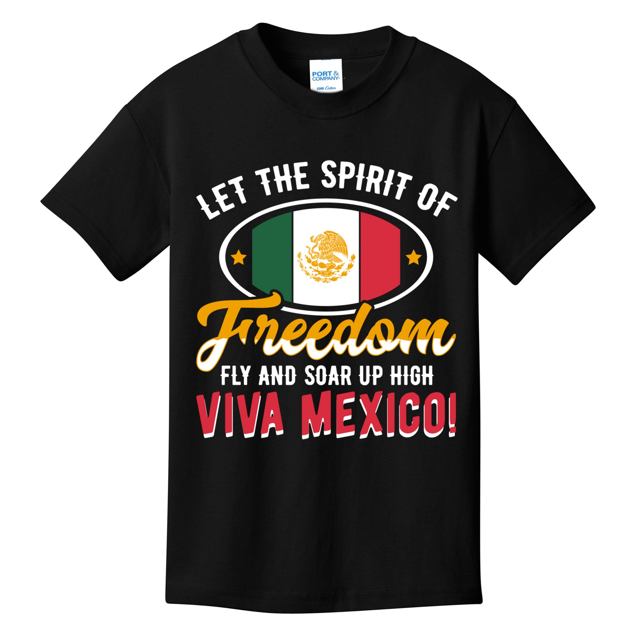 Mexico Flag Mexican Independence Day Meaningful Gift Kids T-Shirt