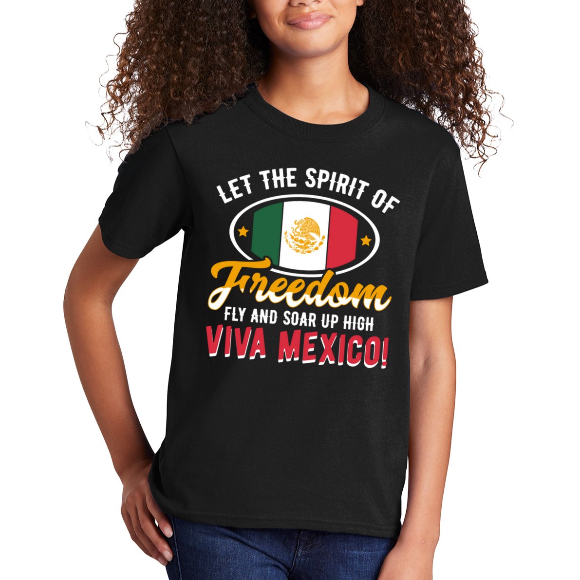 Mexico Flag Mexican Independence Day Meaningful Gift Kids T-Shirt
