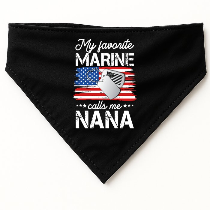 My Favorite Marine Calls Me Nana USA-Made Doggie Bandana