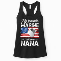 My Favorite Marine Calls Me Nana Womens Tank Top