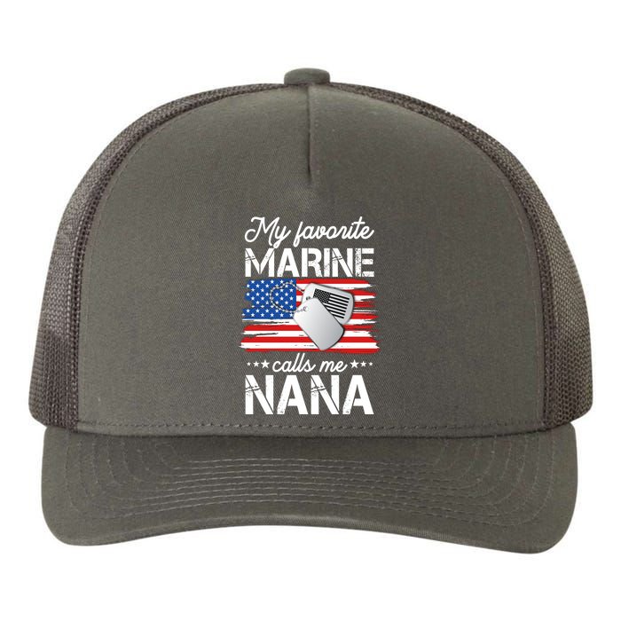 My Favorite Marine Calls Me Nana Yupoong Adult 5-Panel Trucker Hat