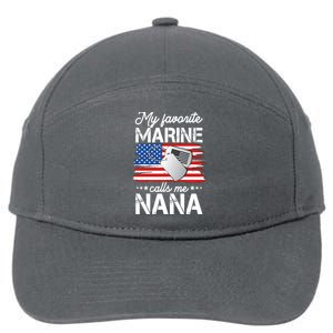 My Favorite Marine Calls Me Nana 7-Panel Snapback Hat