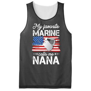 My Favorite Marine Calls Me Nana Mesh Reversible Basketball Jersey Tank