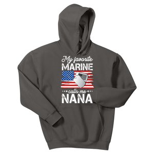 My Favorite Marine Calls Me Nana Kids Hoodie