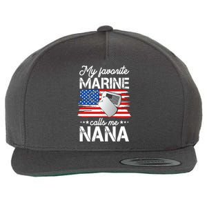 My Favorite Marine Calls Me Nana Wool Snapback Cap