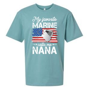 My Favorite Marine Calls Me Nana Sueded Cloud Jersey T-Shirt