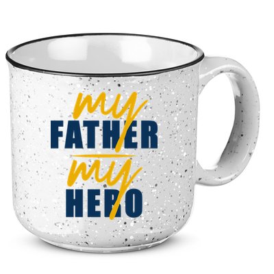 My Father My Hero Cute Dad Gift 15oz Campfire Ceramic Mug