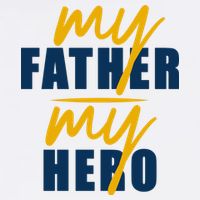 My Father My Hero Cute Dad Gift Youth Performance Sprint T-Shirt