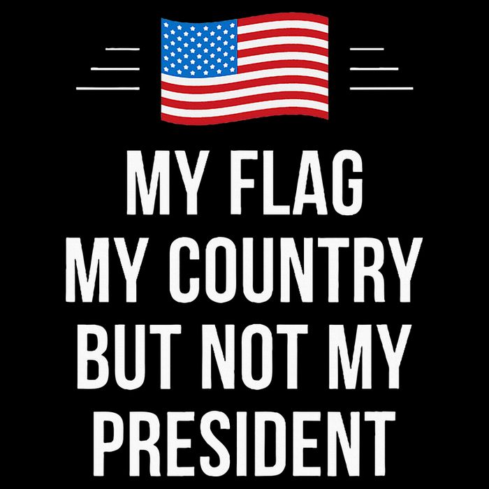 My Flag My Country But Not My President Sustainable Bucket Hat