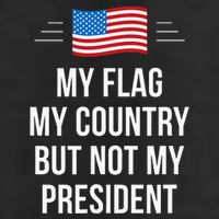 My Flag My Country But Not My President Adult Drive Performance Visor