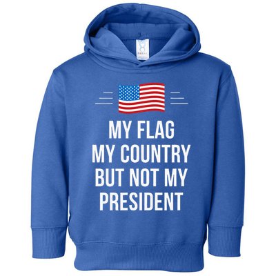 My Flag My Country But Not My President Toddler Hoodie