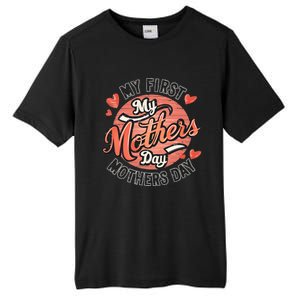 My First Mothers Day Fun Mom Celebration Holiday Thr Meaningful Gift Tall Fusion ChromaSoft Performance T-Shirt