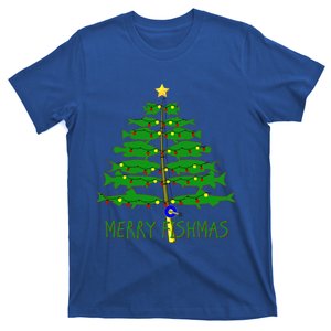 Merry Fishmas Merry Christmas Tree Fishing Funny Funny Gift T-Shirt