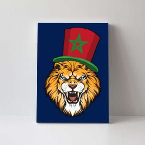 Morocco Flag Moroccan Soccer Supporter Canvas