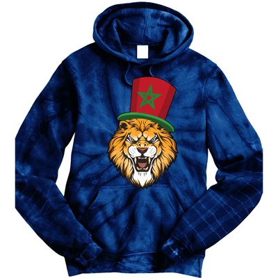 Morocco Flag Moroccan Soccer Supporter Tie Dye Hoodie