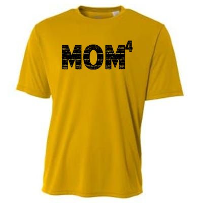 Mom4, Four, Mother's Day, Best Mom, Mother of 4 Cooling Performance Crew T-Shirt