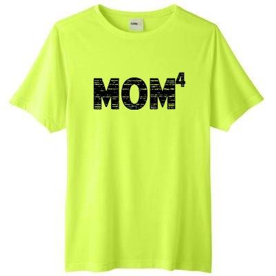 Mom4, Four, Mother's Day, Best Mom, Mother of 4 Tall Fusion ChromaSoft Performance T-Shirt