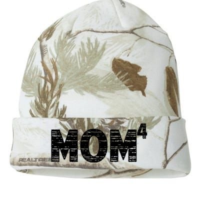 Mom4, Four, Mother's Day, Best Mom, Mother of 4 Kati Licensed 12" Camo Beanie