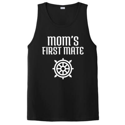 Mom's First Mate Boating Boat Sailor Boat Sailing Captain Gift PosiCharge Competitor Tank