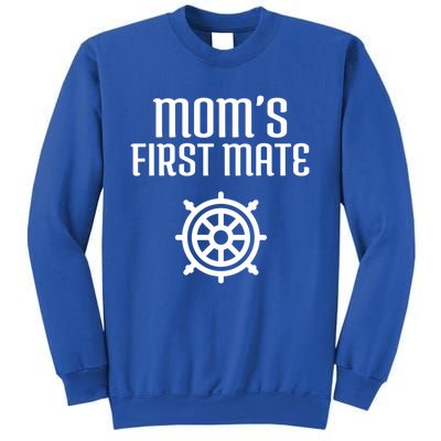 Mom's First Mate Boating Boat Sailor Boat Sailing Captain Gift Sweatshirt