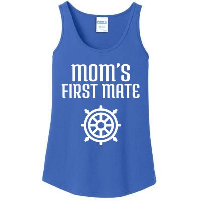 Mom's First Mate Boating Boat Sailor Boat Sailing Captain Gift Ladies Essential Tank