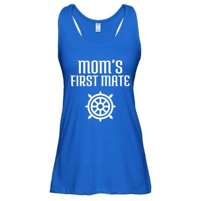 Mom's First Mate Boating Boat Sailor Boat Sailing Captain Gift Ladies Essential Flowy Tank