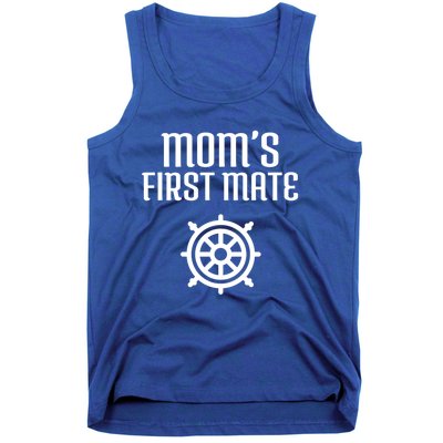 Mom's First Mate Boating Boat Sailor Boat Sailing Captain Gift Tank Top