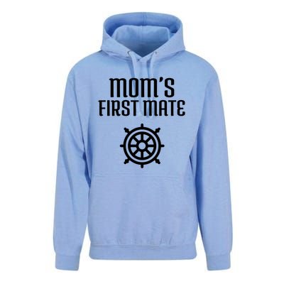 Mom's First Mate Boating Boat Sailor Boat Sailing Captain Gift Unisex Surf Hoodie