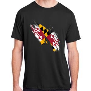 Maryland Flag Marylander Maryland Flag State Pride Adult ChromaSoft Performance T-Shirt