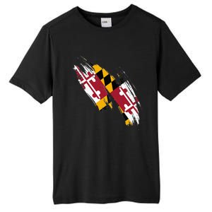 Maryland Flag Marylander Maryland Flag State Pride Tall Fusion ChromaSoft Performance T-Shirt