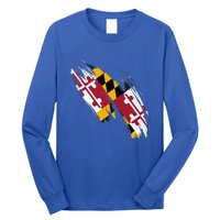 Maryland Flag Marylander Maryland Flag State Pride Long Sleeve Shirt