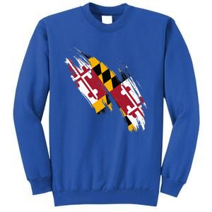 Maryland Flag Marylander Maryland Flag State Pride Tall Sweatshirt