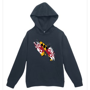 Maryland Flag Marylander Maryland Flag State Pride Urban Pullover Hoodie