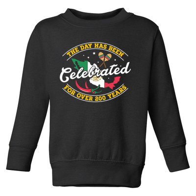 Mexico Flag Mexican Independence Day Gift Toddler Sweatshirt