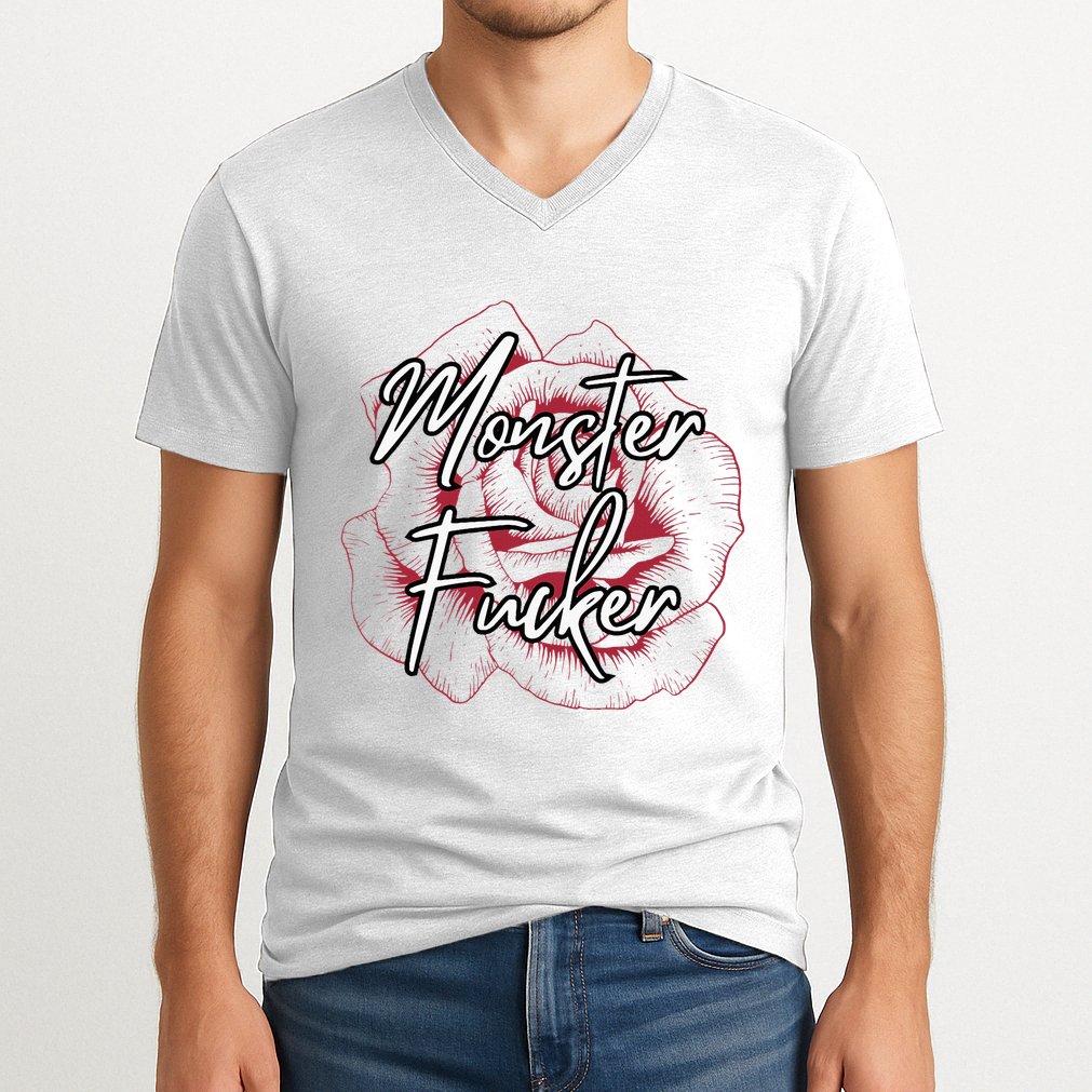 Monster Fucker V-Neck T-Shirt