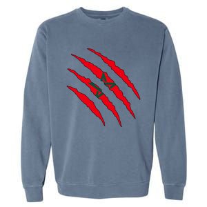 Moroccan Flag Morocco Gift Garment-Dyed Sweatshirt