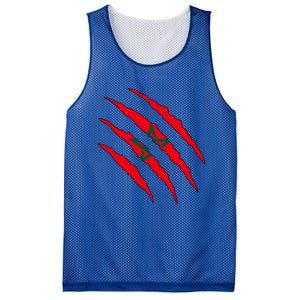 Moroccan Flag Morocco Gift Mesh Reversible Basketball Jersey Tank