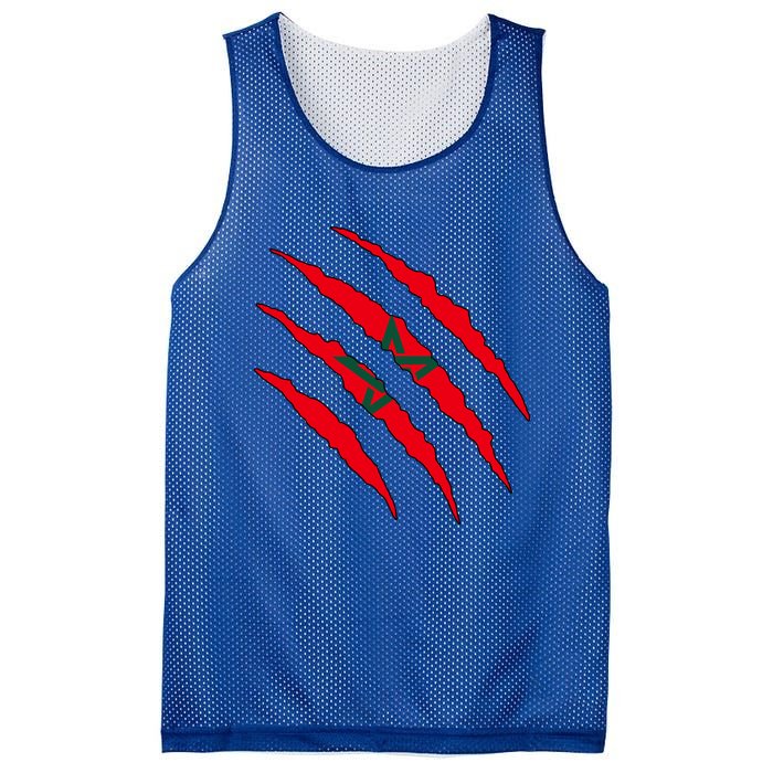 Moroccan Flag Morocco Gift Mesh Reversible Basketball Jersey Tank