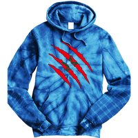 Moroccan Flag Morocco Gift Tie Dye Hoodie