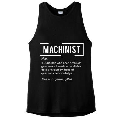 Machinist For Menfunny Machinist Premium Ladies PosiCharge Tri-Blend Wicking Tank
