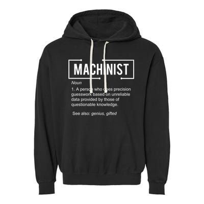Machinist For Menfunny Machinist Premium Garment-Dyed Fleece Hoodie