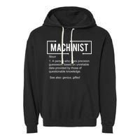 Machinist For Menfunny Machinist Premium Garment-Dyed Fleece Hoodie