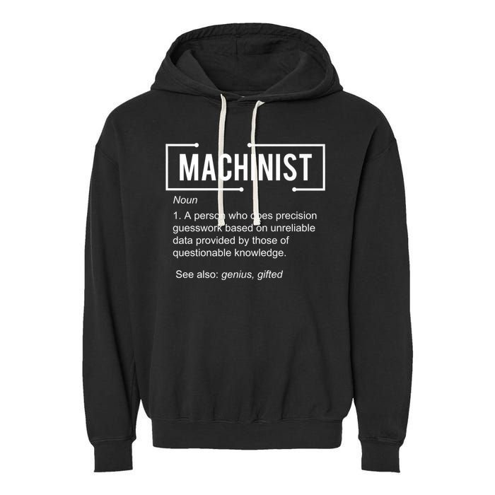 Machinist For Menfunny Machinist Premium Garment-Dyed Fleece Hoodie