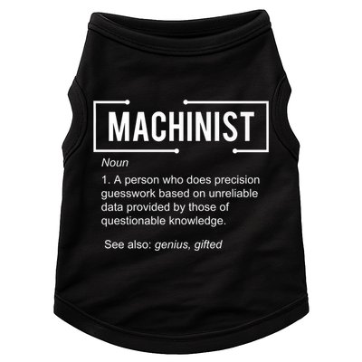 Machinist For Menfunny Machinist Premium Doggie Tank