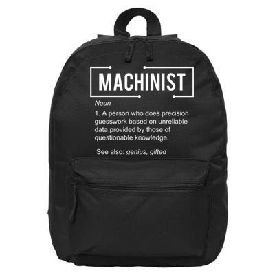 Machinist For Menfunny Machinist Premium 16 in Basic Backpack