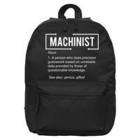 Machinist For Menfunny Machinist Premium 16 in Basic Backpack