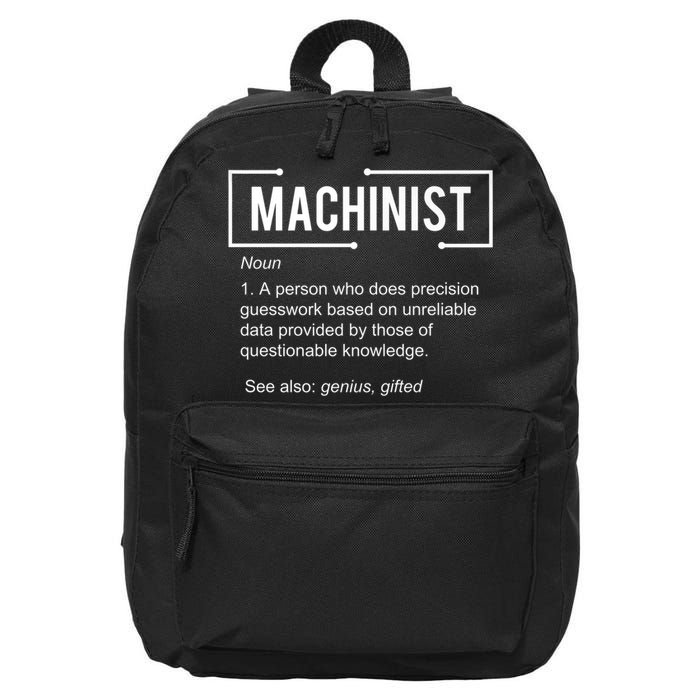 Machinist For Menfunny Machinist Premium 16 in Basic Backpack