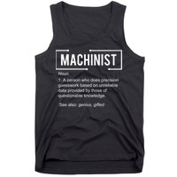 Machinist For Menfunny Machinist Premium Tank Top